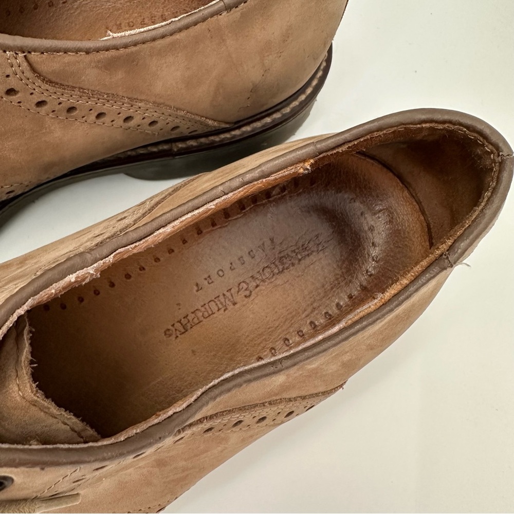 Johnston and Murphy passport made in Italy leather oxfords - Picture 2 of 7